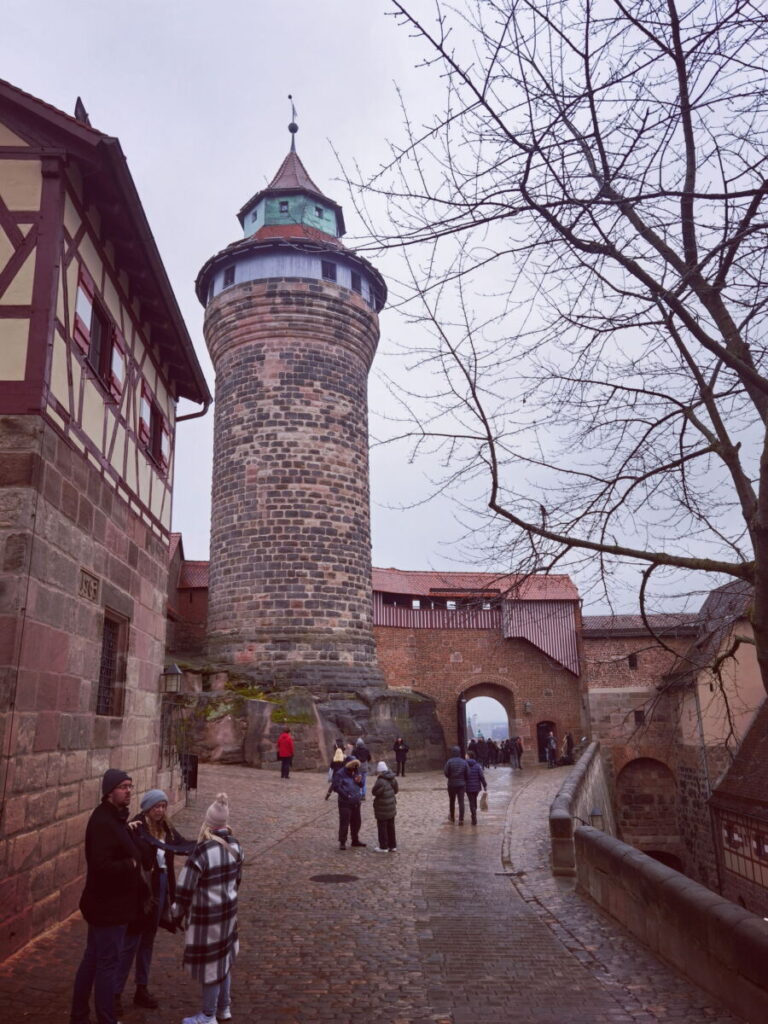 Der Sinwellturm auf der Kaiserburg Nürnberg