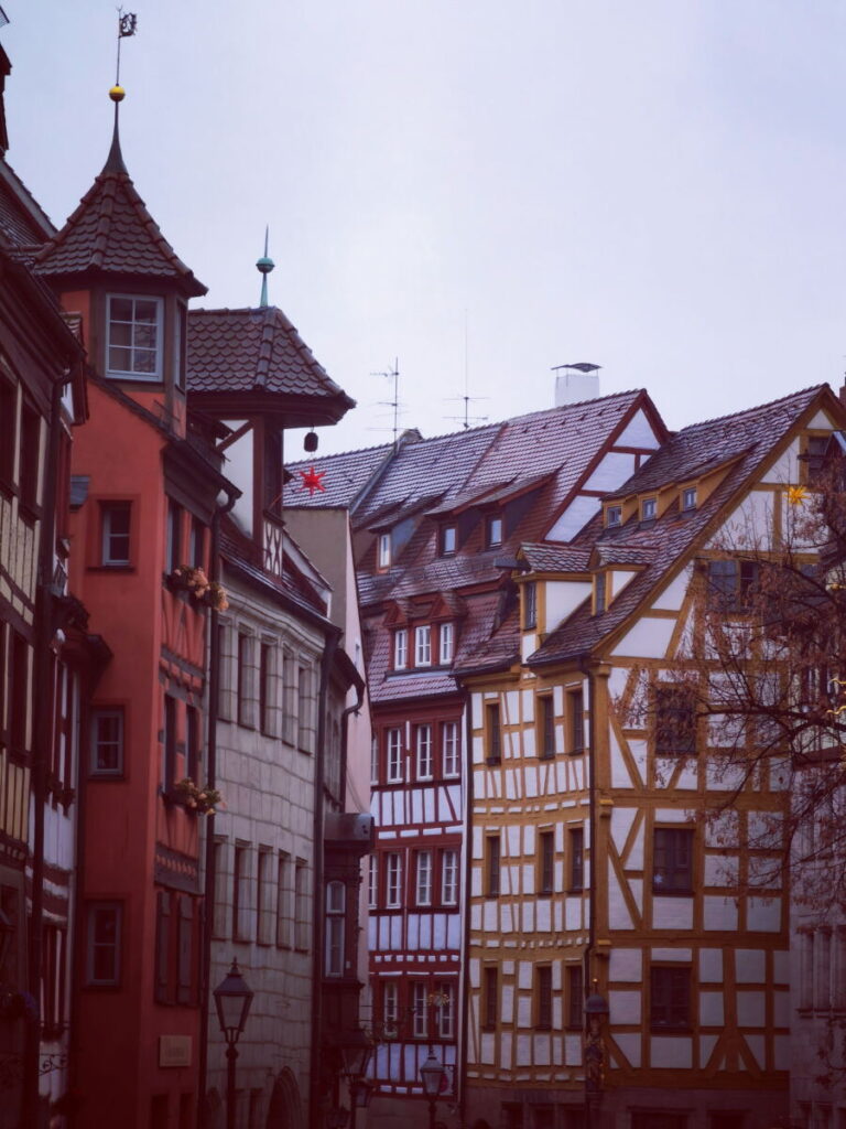 Weißgerbergasse Nürnberg Altstadt - die Gasse mit den schönsten Fachwerkhäusern der Stadt